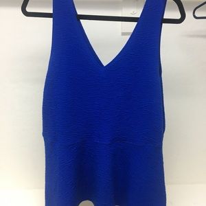 Blue peplum torrid top size 0